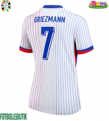 Frankrike Antoine Griezmann #7 Bortatröja Kvinnor EM 2024 Kortärmad